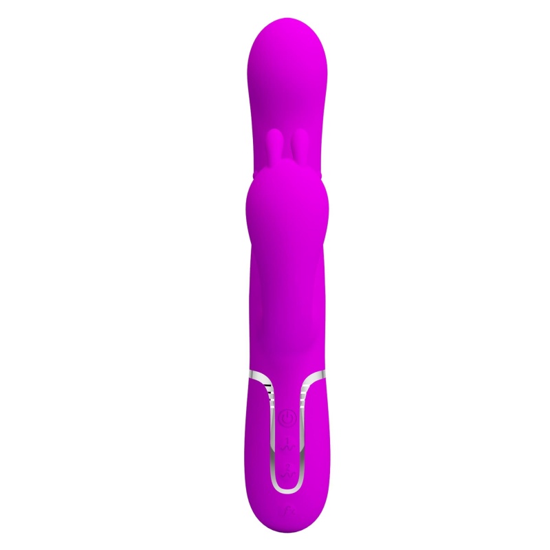 Wibrator króliczek Cammy Purple - potrójna stymulacja, 7 funkcji wibracji, 4 funkcje obrotowych koralików - 4