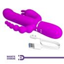 Wibrator króliczek Cammy Purple - potrójna stymulacja, 7 funkcji wibracji, 4 funkcje obrotowych koralików - 11