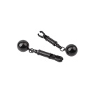 Weighted Nipple Clamps - Metalowe klamry na sutki z obciążeniem i regulacją nacisku, 12,5 cm - 4