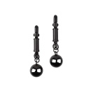 Weighted Nipple Clamps - Metalowe klamry na sutki z obciążeniem i regulacją nacisku, 12,5 cm - 5