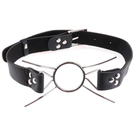 Knebel rozporowy Spider FFE Silver/Black – stalowy pierścień 3,8 cm, cztery rozpórki, pasek 65 cm - 2