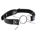 Knebel rozporowy Spider FFE Silver/Black – stalowy pierścień 3,8 cm, cztery rozpórki, pasek 65 cm - 3