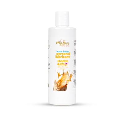 Intymny i do masażu 2w1 Eggnog 300ml - Wodny lubrykant i żel do masażu - 1