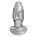 Anal Gaper Elite Large Clear - przezroczysty szklany rozszerzacz analny w rozmiarze Large - 1
