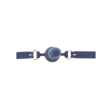 Silicone Penis Ball Gag Blue - 4