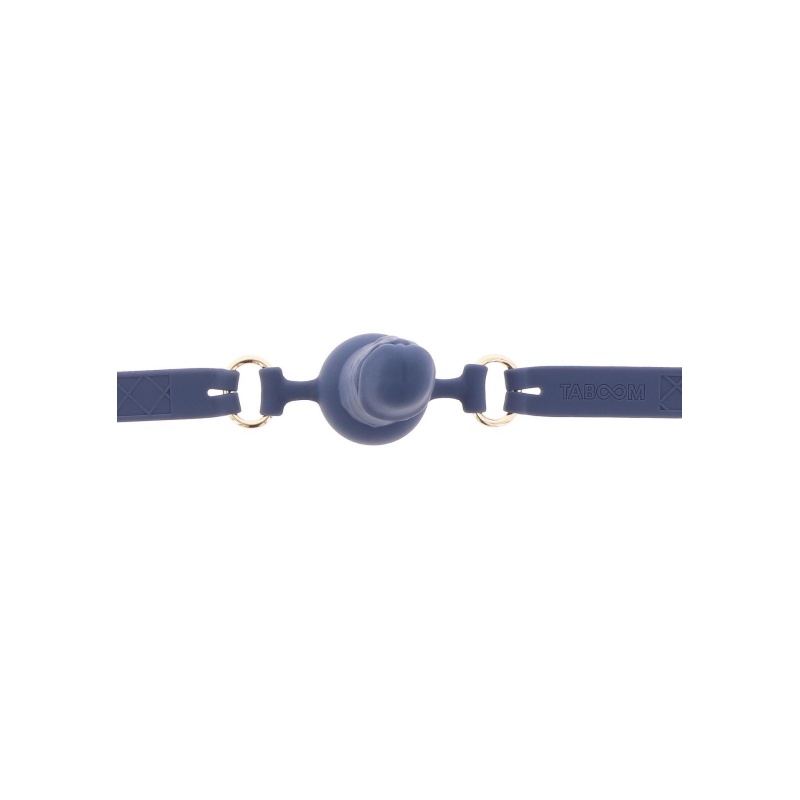 Silicone Penis Ball Gag Blue - 9