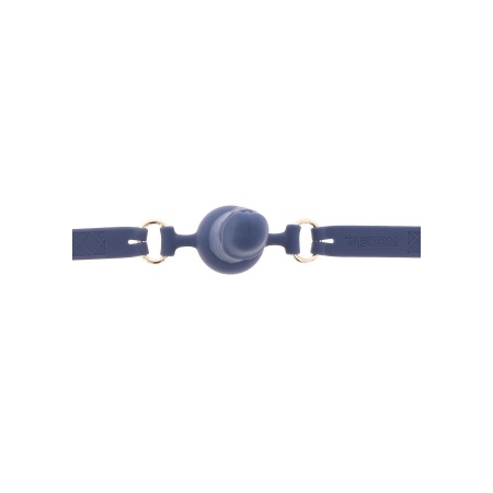 Silicone Penis Ball Gag Blue - 9