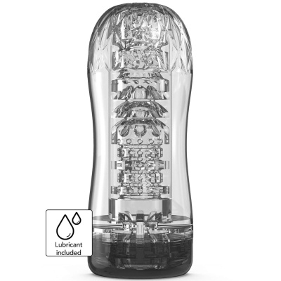 Masturbator Clear Blast Vacuum Stroker z regulowanym efektem ssania, 18 cm - 1