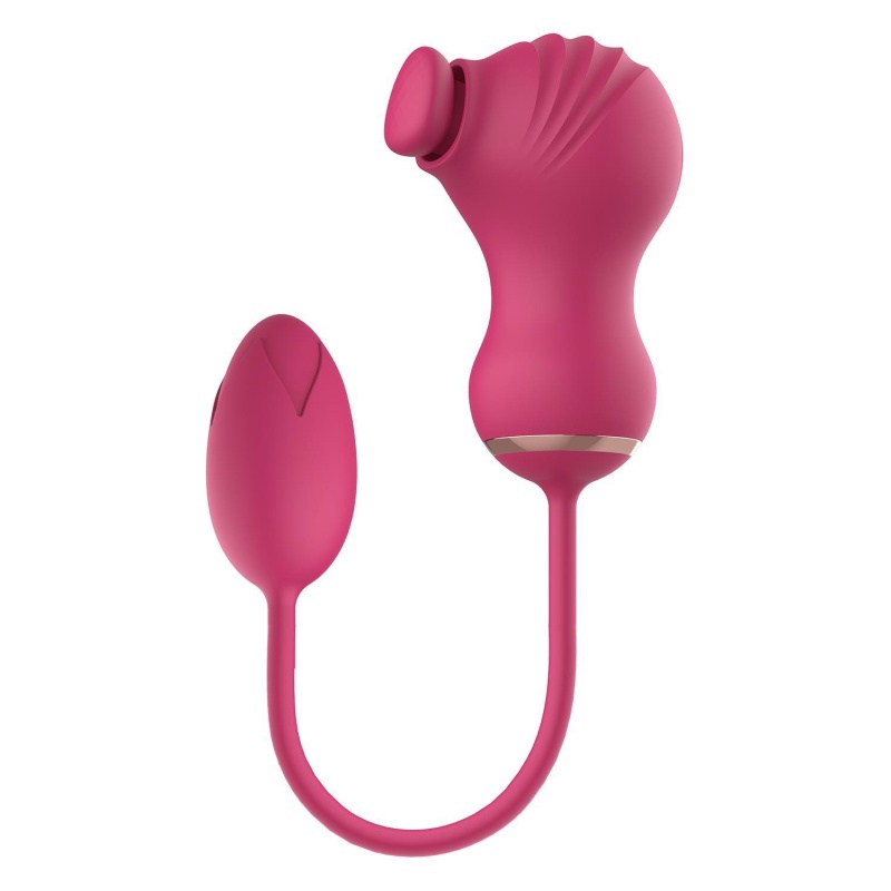 Stymulator dwufunkcyjny Essentials Flexible Dual - elastyczna konstrukcja, 2 niezależne silniki, końcówki 9 cm i 5,5 cm - 3