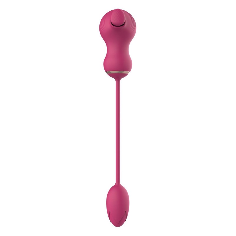 Stymulator dwufunkcyjny Essentials Flexible Dual - elastyczna konstrukcja, 2 niezależne silniki, końcówki 9 cm i 5,5 cm - 4