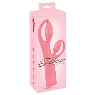 Wibrator króliczek Fabulous Pink - dwusilnikowy, 12 trybów wibracji, 25 cm - 1