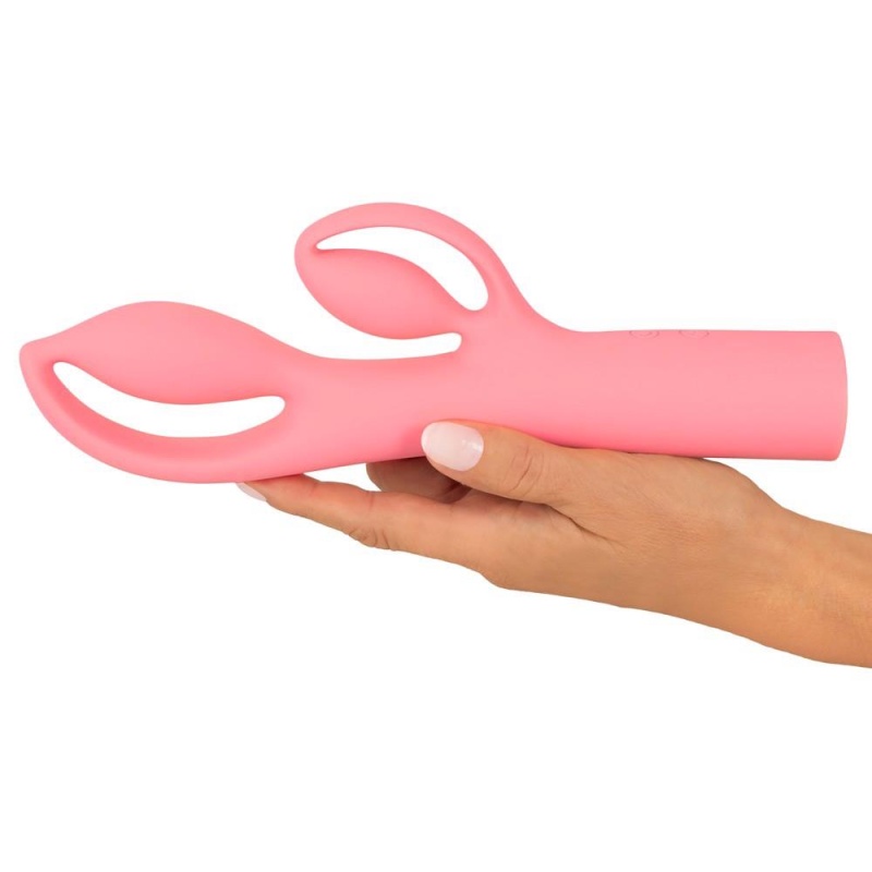 Wibrator króliczek Fabulous Pink - dwusilnikowy, 12 trybów wibracji, 25 cm - 7