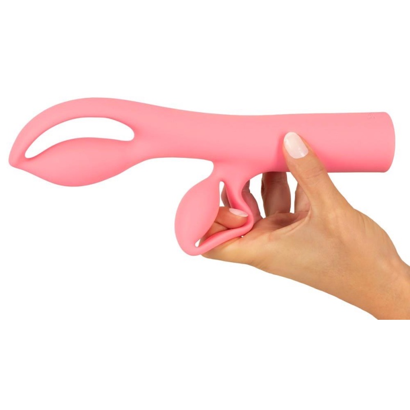 Wibrator króliczek Fabulous Pink - dwusilnikowy, 12 trybów wibracji, 25 cm - 8
