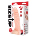 SIZE UP SILICONE REALISTIC PENIS EXTENDER WITH BALL LOOP FLESH - 1
