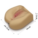 Masturbator 1 19x18,5x7,5 cm w kolorze skóry - 5