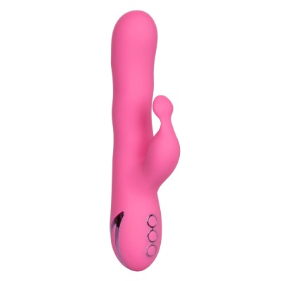 Wibrator dwustymulacyjny Santa Barbara Surfer z falującym trzonem 12 cm - 1