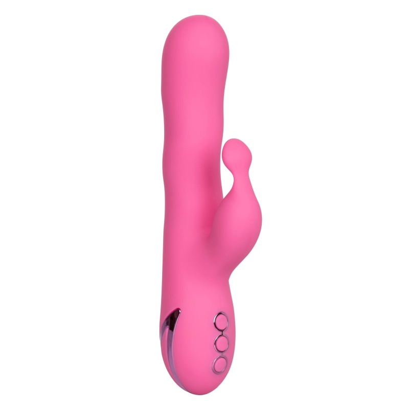 Wibrator dwustymulacyjny Santa Barbara Surfer z falującym trzonem 12 cm - 1