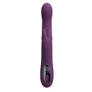 Wibrator króliczek Dee Purple - podwójna stymulacja z ruchem posuwistym (thumping) i kiwającym (nodding), 23,9 cm - 3