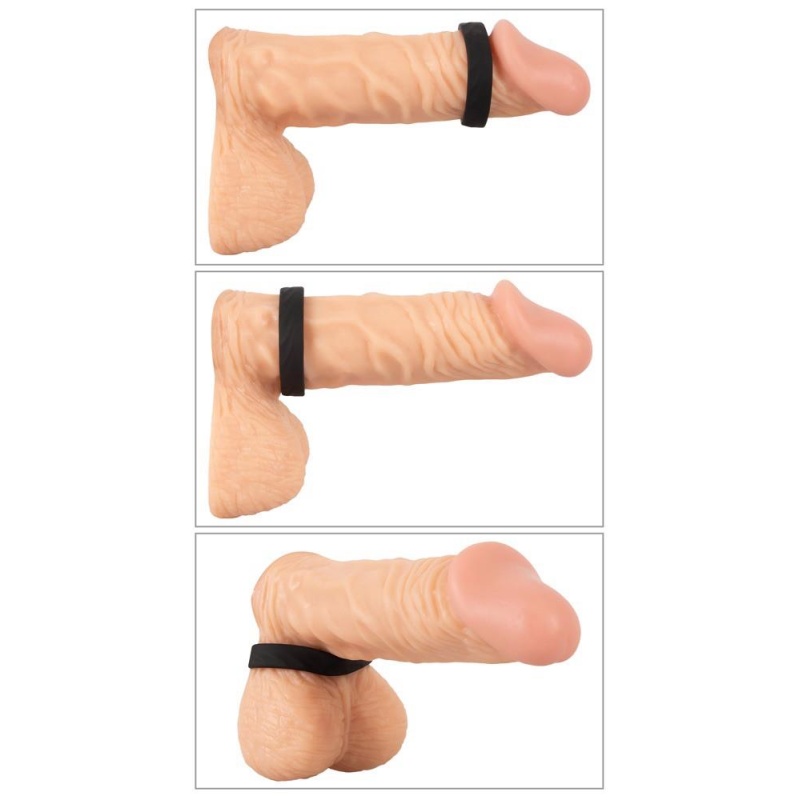 Zestaw 2 pierścieni na żołądź prącia You2Toys 4in1 Cock Rings - silikon Soft Touch, 4 konfiguracje noszenia, szerokość 1 cm, śre - 6