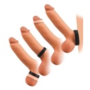 Zestaw 2 pierścieni na żołądź prącia You2Toys 4in1 Cock Rings - silikon Soft Touch, 4 konfiguracje noszenia, szerokość 1 cm, śre - 8