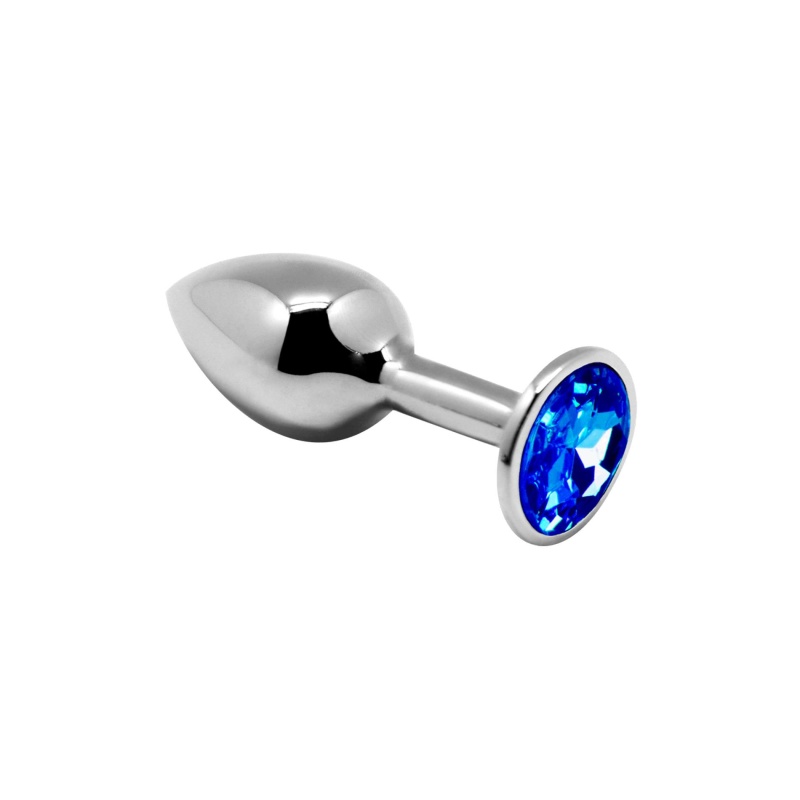 Mini Metal Butt Plug S blue - 1