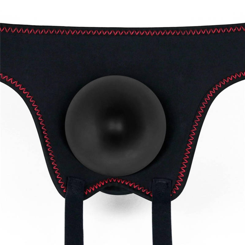 Wibrujący Strapon Set 19 cm / 4.1 cm Czarny - 10