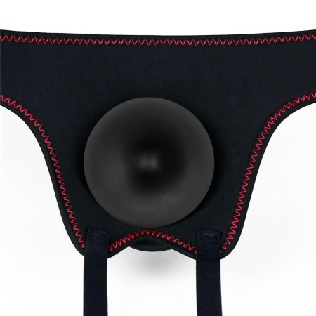Wibrujący Strapon Set 19 cm / 4.1 cm Czarny - 10