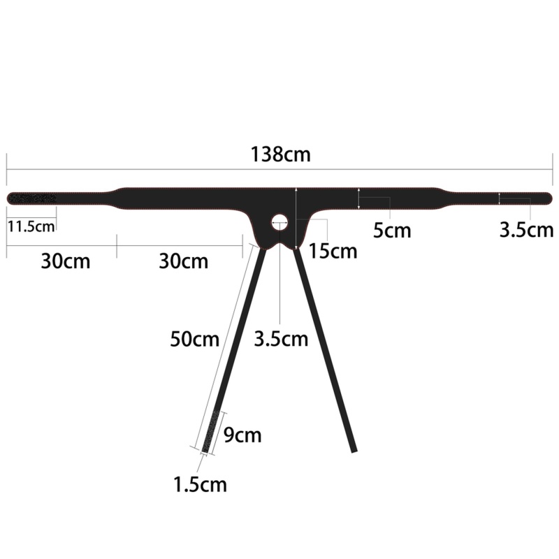Wibrujący Strapon Set 19 cm / 4.1 cm Czarny - 13