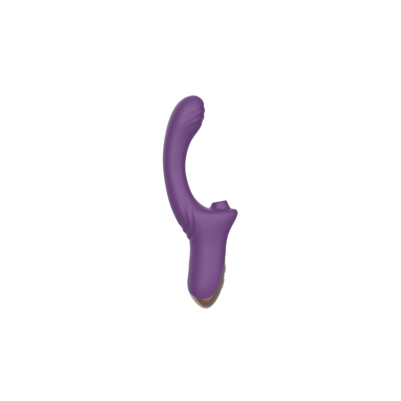 Wibrator Suking G-Spot Purple - ssanie i wibracje, silikon medyczny, USB magnetyczne, wymiary: brak danych - 3