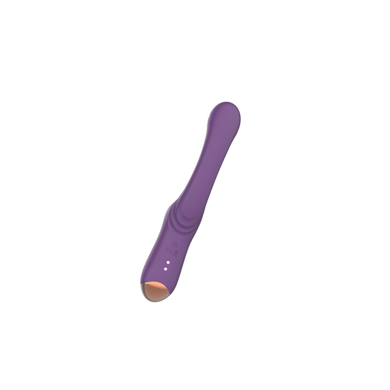 Wibrator Suking G-Spot Purple - ssanie i wibracje, silikon medyczny, USB magnetyczne, wymiary: brak danych - 6