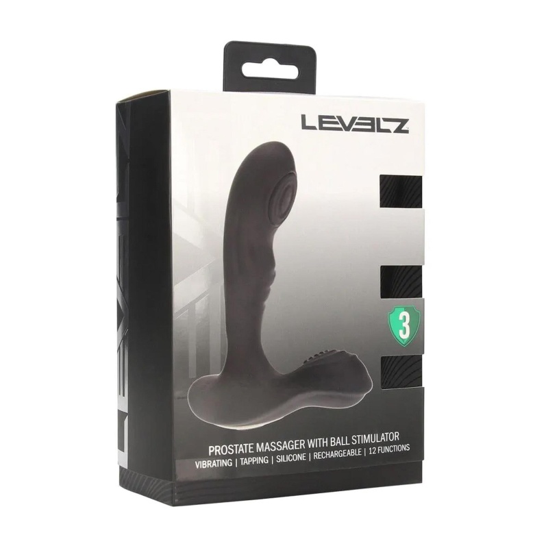 Masażer prostaty Levelz z tappingiem, stymulatorem jąder i wąskim profilem - 2