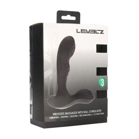 Masażer prostaty Levelz z tappingiem, stymulatorem jąder i wąskim profilem - 2