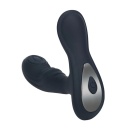 Vibrating and Tapping Silicone Prostate Massager with Ball Stimulator - Black - 4