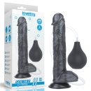 Dildo z Wytryskiem Squirt Extreme 11 cali (27,9 cm) – Czarny, PVC - 1