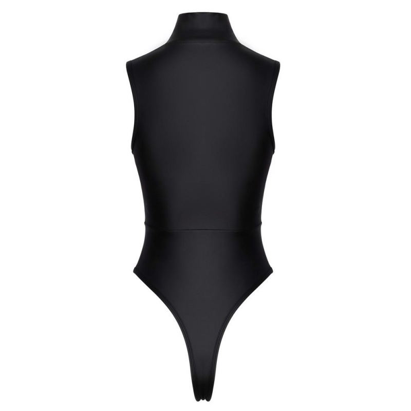 Body Rhinestone Zip L - 6