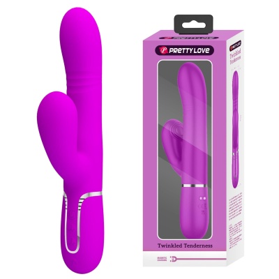 Wibrator króliczek Mariana Purple - 7 funkcji wibracji, 7 trybów pulsacji, 4 funkcje toczenia i 4 funkcje kołysania - 1