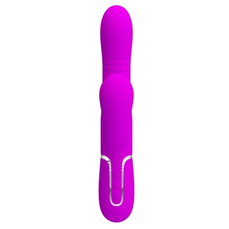 Wibrator króliczek Mariana Purple - 7 funkcji wibracji, 7 trybów pulsacji, 4 funkcje toczenia i 4 funkcje kołysania - 4