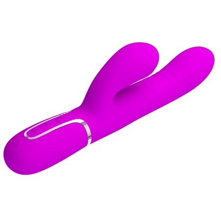 Wibrator króliczek Mariana Purple - 7 funkcji wibracji, 7 trybów pulsacji, 4 funkcje toczenia i 4 funkcje kołysania - 6