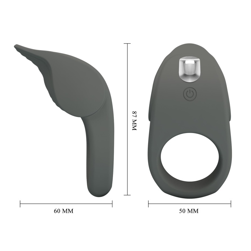 Pierścień erekcyjny Master Ring z 10 funkcjami wibracji, średnica wewnętrzna 3,5 cm (do 5 cm) - 5