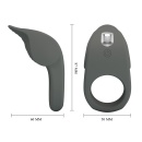 Pierścień erekcyjny Master Ring z 10 funkcjami wibracji, średnica wewnętrzna 3,5 cm (do 5 cm) - 5