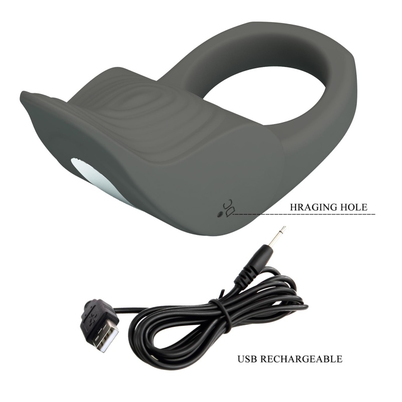 Pierścień erekcyjny Master Ring z 10 funkcjami wibracji, średnica wewnętrzna 3,5 cm (do 5 cm) - 7