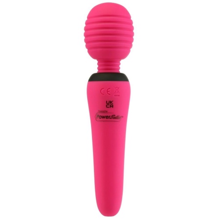 Groove Mini Wand Fuchsia - elastyczna silikonowa głowica masująca 3,6 cm, długość całkowita 15,4 cm - 3