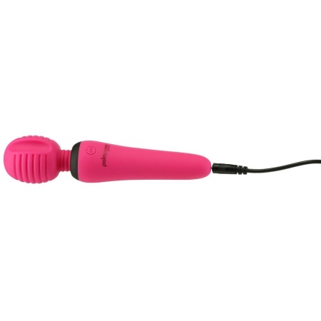 Groove Mini Wand Fuchsia - elastyczna silikonowa głowica masująca 3,6 cm, długość całkowita 15,4 cm - 5
