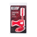 Wibrujący pierścień erekcyjny Black & Red z silikonu ze stymulatorem łechtaczki, 14,5 cm - 1