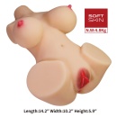 Masturbator torsowy Emma z technologią Sort Skin 36 x 36 x 15 cm - 4