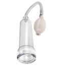 Pompa próżniowa do prącia PW Beginner's Power Pump Clear z gruszką pompującą i zaworem bezpieczeństwa, długość 19 cm, średnica 5 - 4