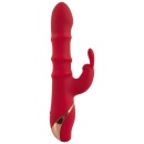 Wibrator królik z 3 ruchomymi pierścieniami - 23,7 cm - 2