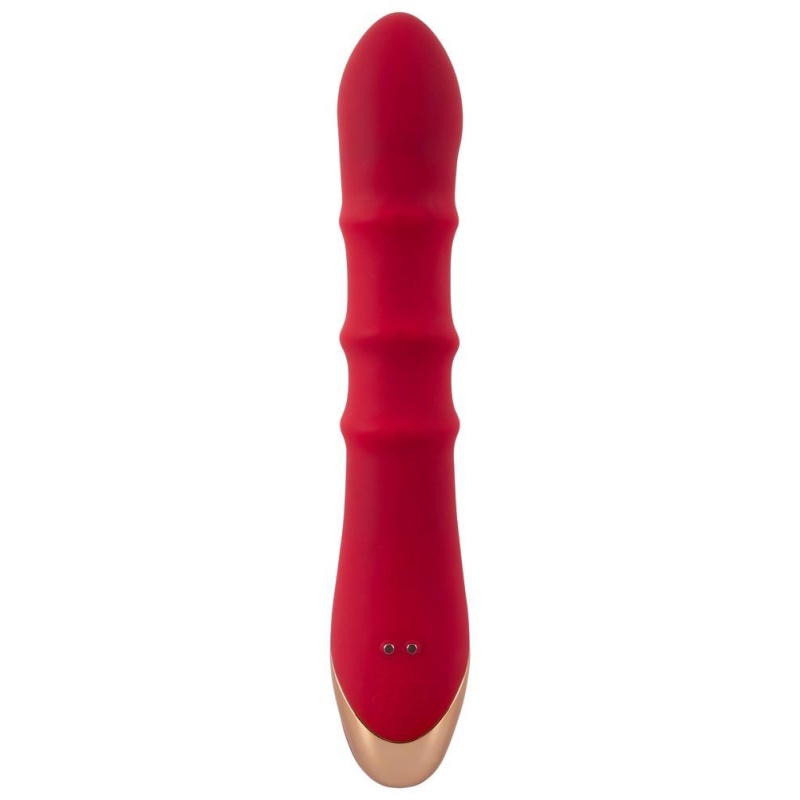 Wibrator królik z 3 ruchomymi pierścieniami - 23,7 cm - 4