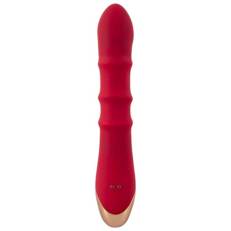 Wibrator królik z 3 ruchomymi pierścieniami - 23,7 cm - 4