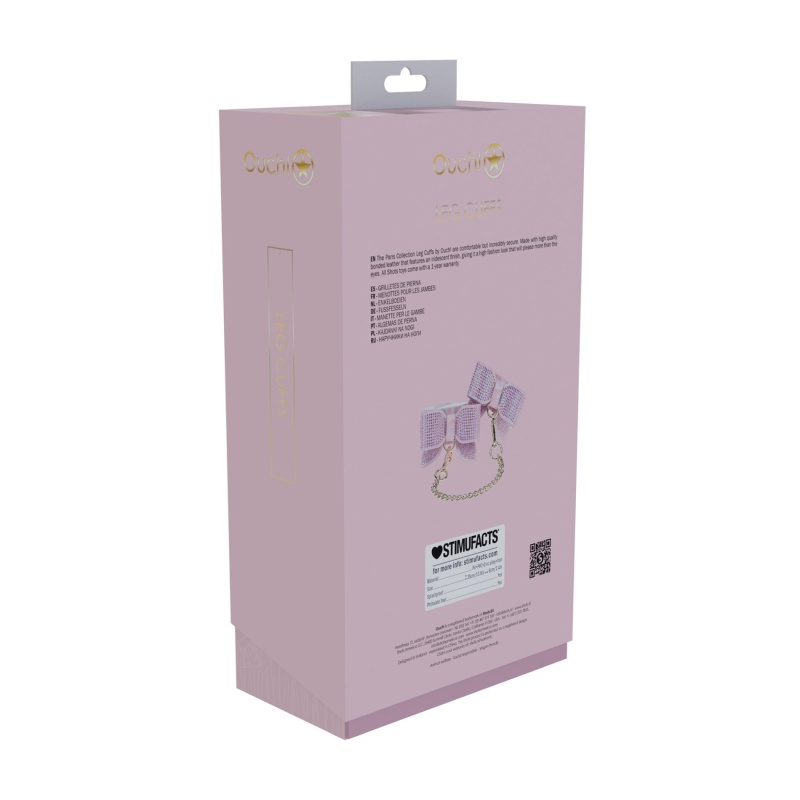 Paris Collection - Leg Cuffs - Pink - 3
